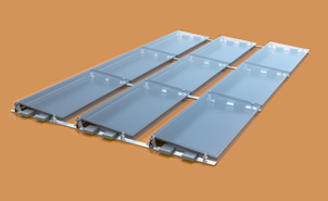 Floor Roof Ballast Solar Racking 